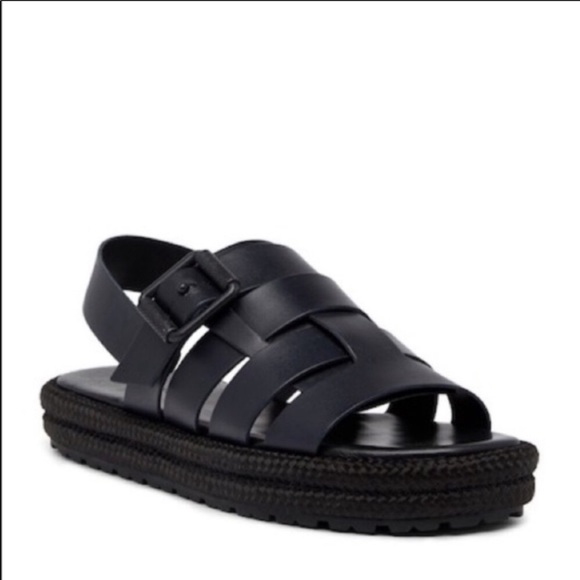 All Saints Shoes - $360 NIB All Saints Leather Botan Sandals Black